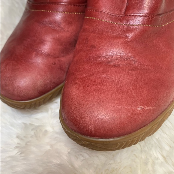 Sorel Red Leather Boots women’s size 7 - Picture 6 of 11